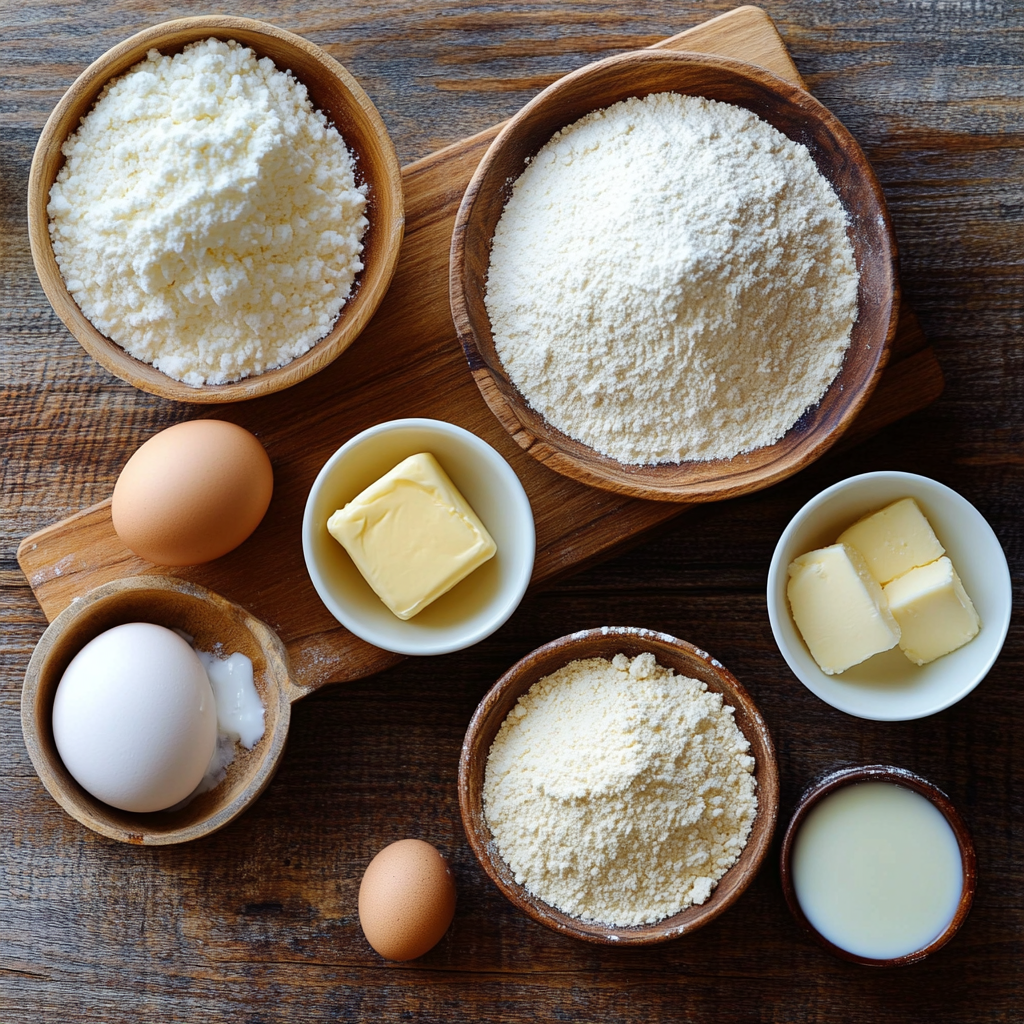 Christmas Vanilla Cupcakes ingredients
