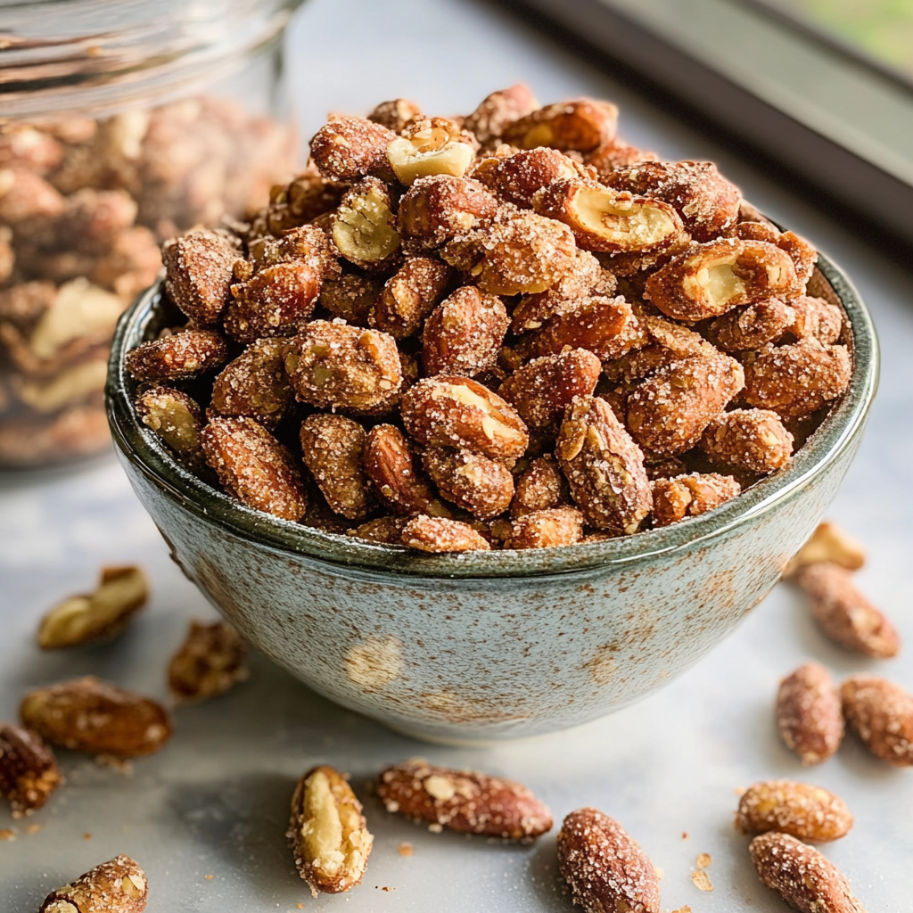 Cinnamon Sugar Candied Nuts
