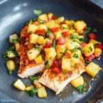 Coconut Crusted Salmon with Pineapple Salsa