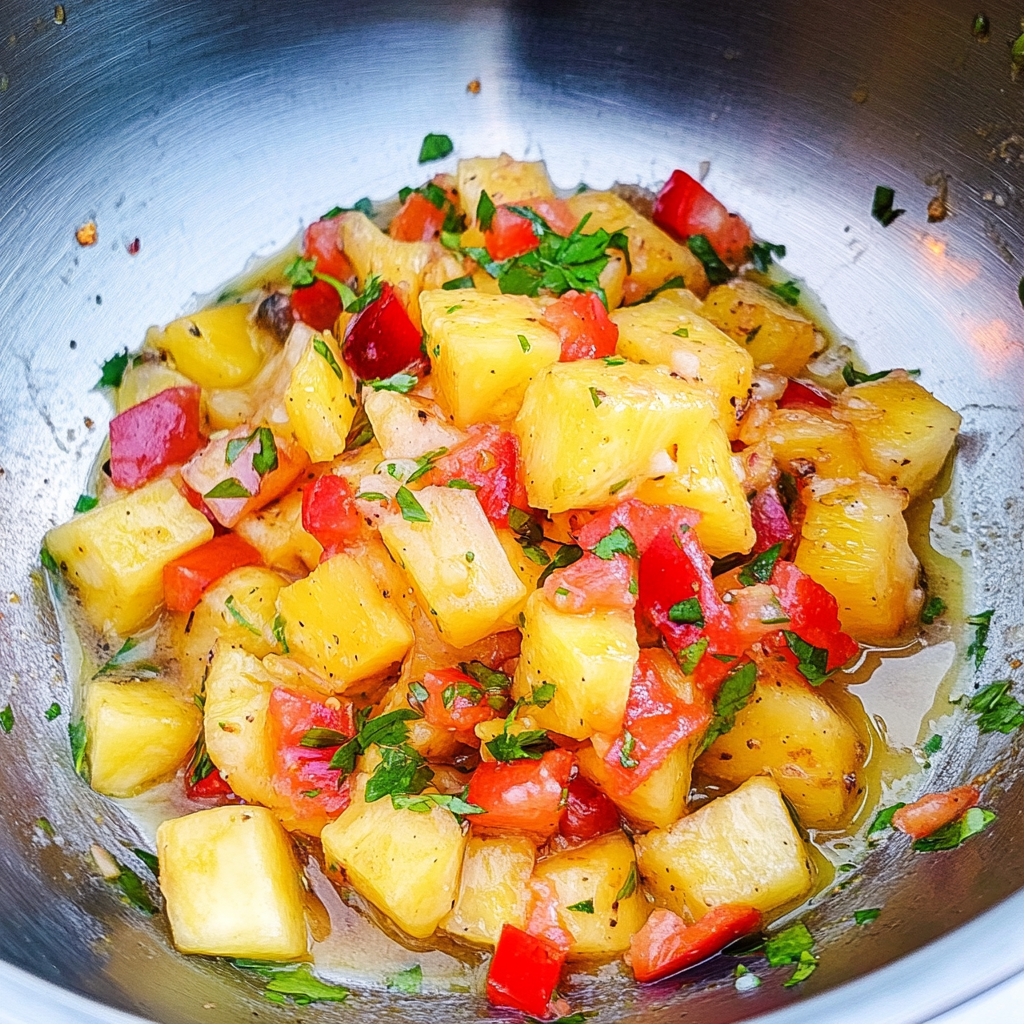 Coconut Crusted Salmon with Pineapple Salsa