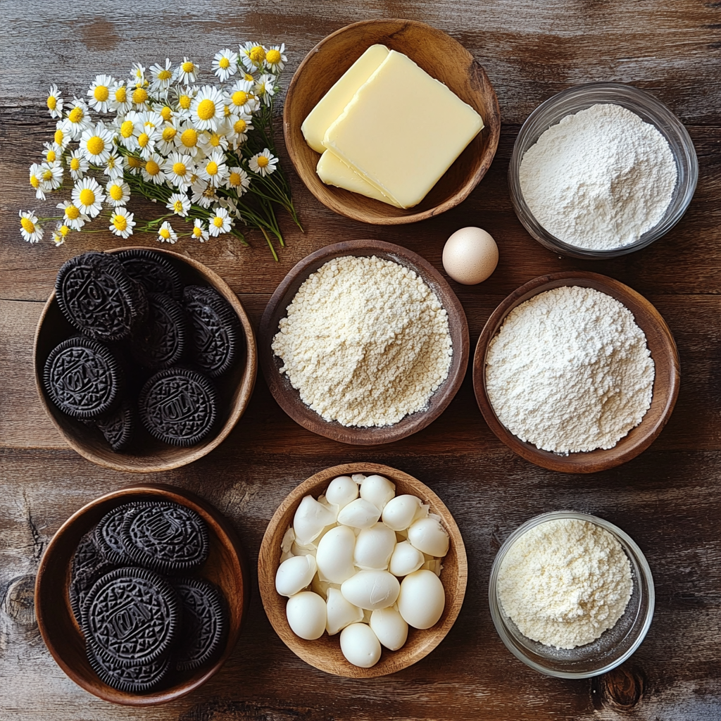 Cookies & Cream Oreo Blondies ingredients