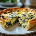Cottage Cheese & Spinach Crustless Quiche