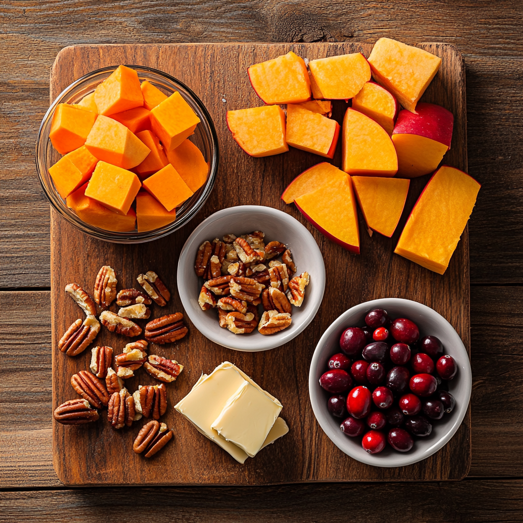 Cranberry Apple Twice Baked Sweet Potatoes ingredients