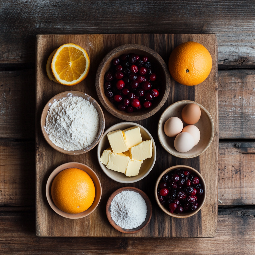 Cranberry Orange Biscotti ingredients