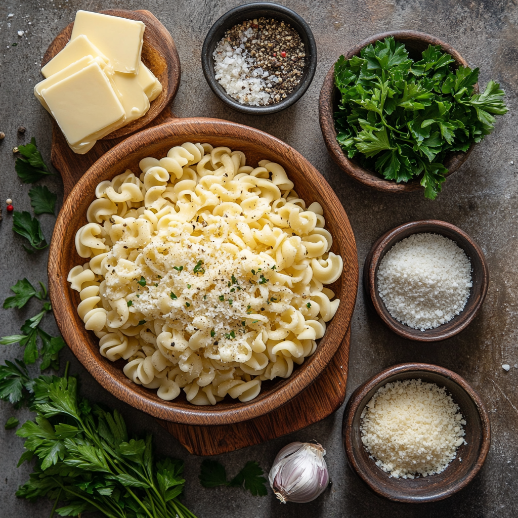 Creamy Cavatappi ingredients