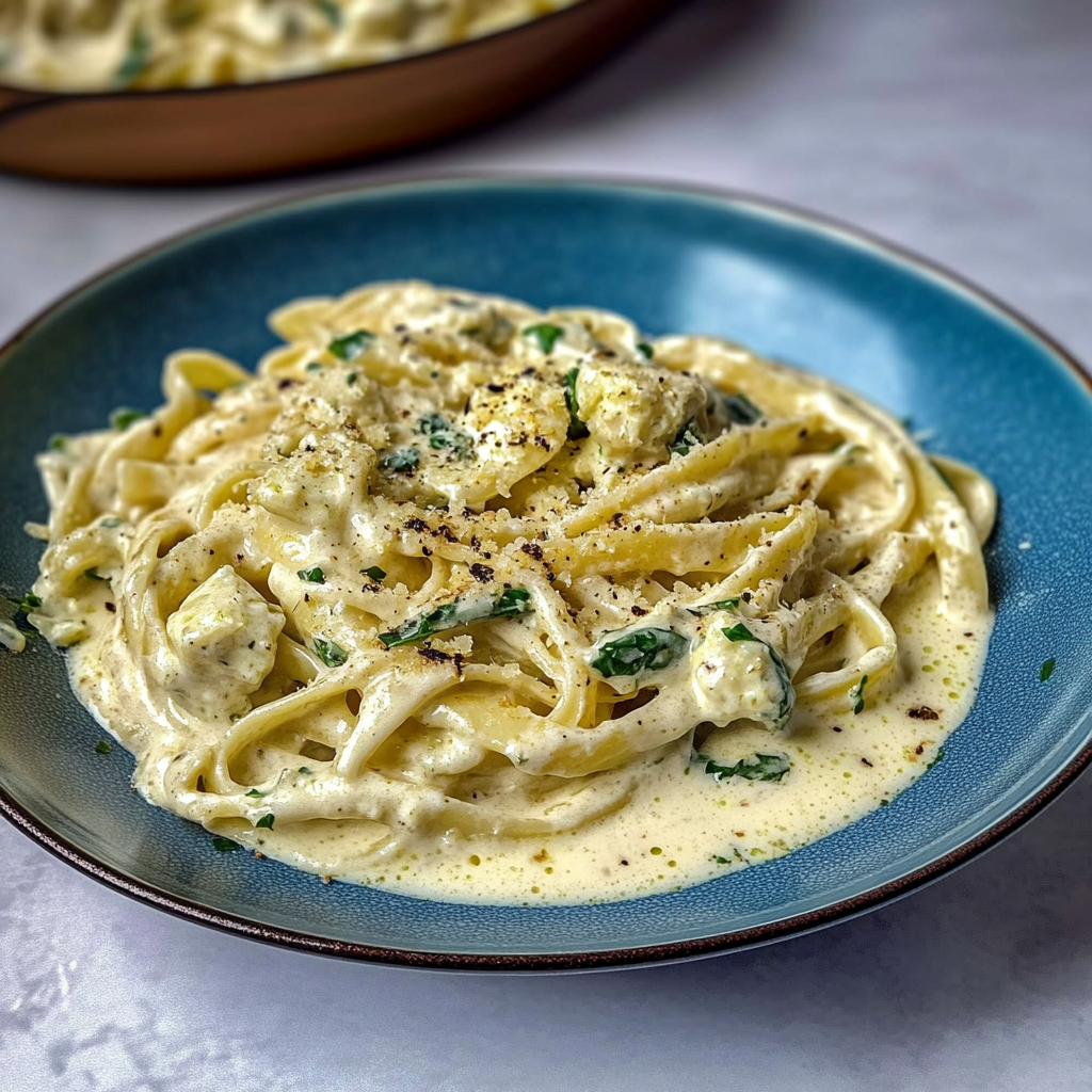 Creamy Lemon Feta Pasta