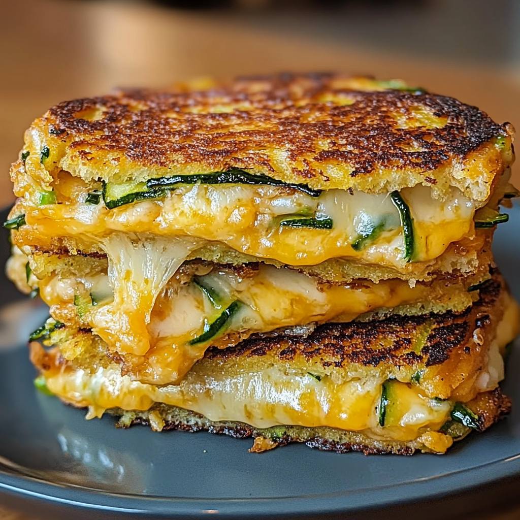 Crispy Zucchini Grilled Cheese Melt