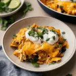 Crock-Pot Chicken Enchilada Casserole