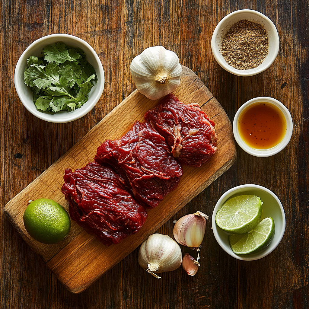 Crock Pot Birria Tacos ingredients