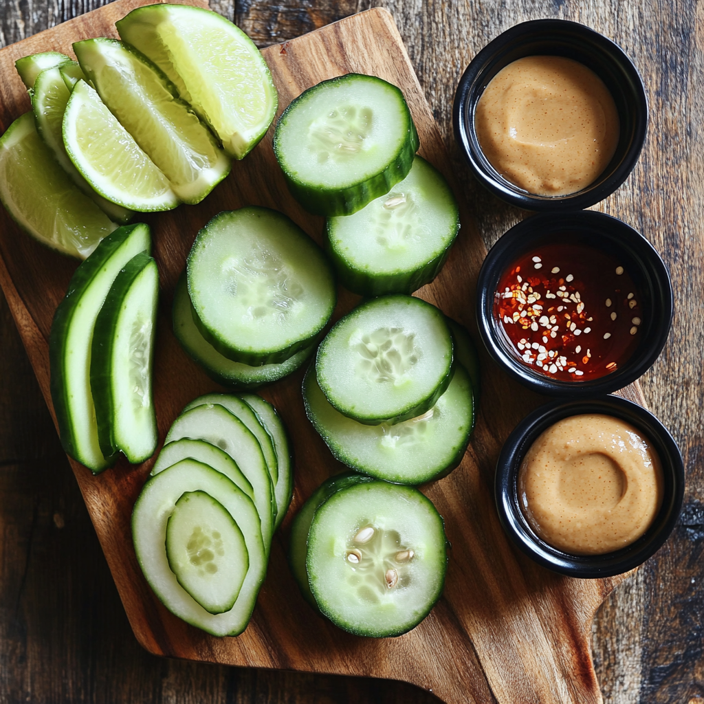 Cucumbers in Spicy Peanut Sauce ingredients