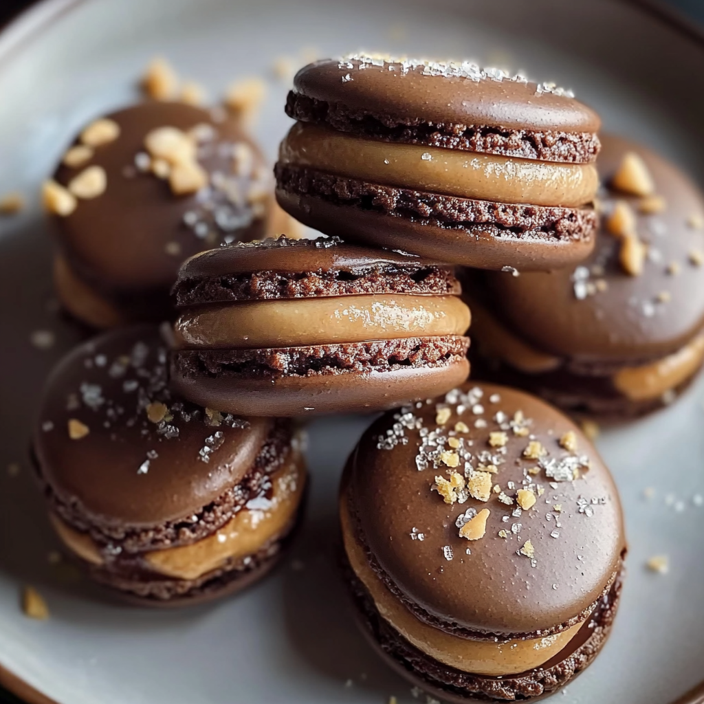 Decadent Chocolate Peanut Butter Macarons
