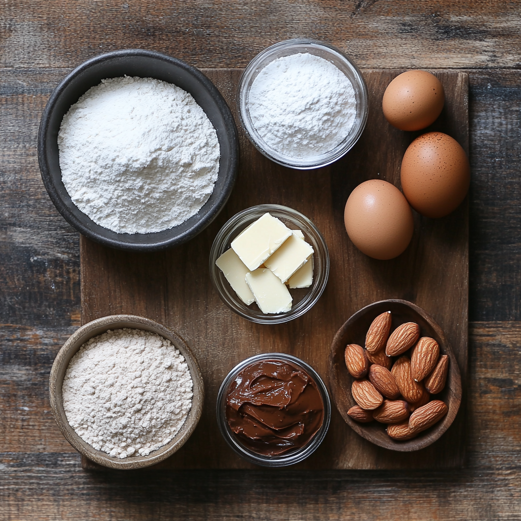Decadent Chocolate Peanut Butter Macarons ingredients