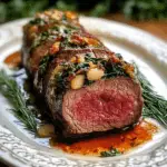 Festive Christmas Stuffed Beef Tenderloin