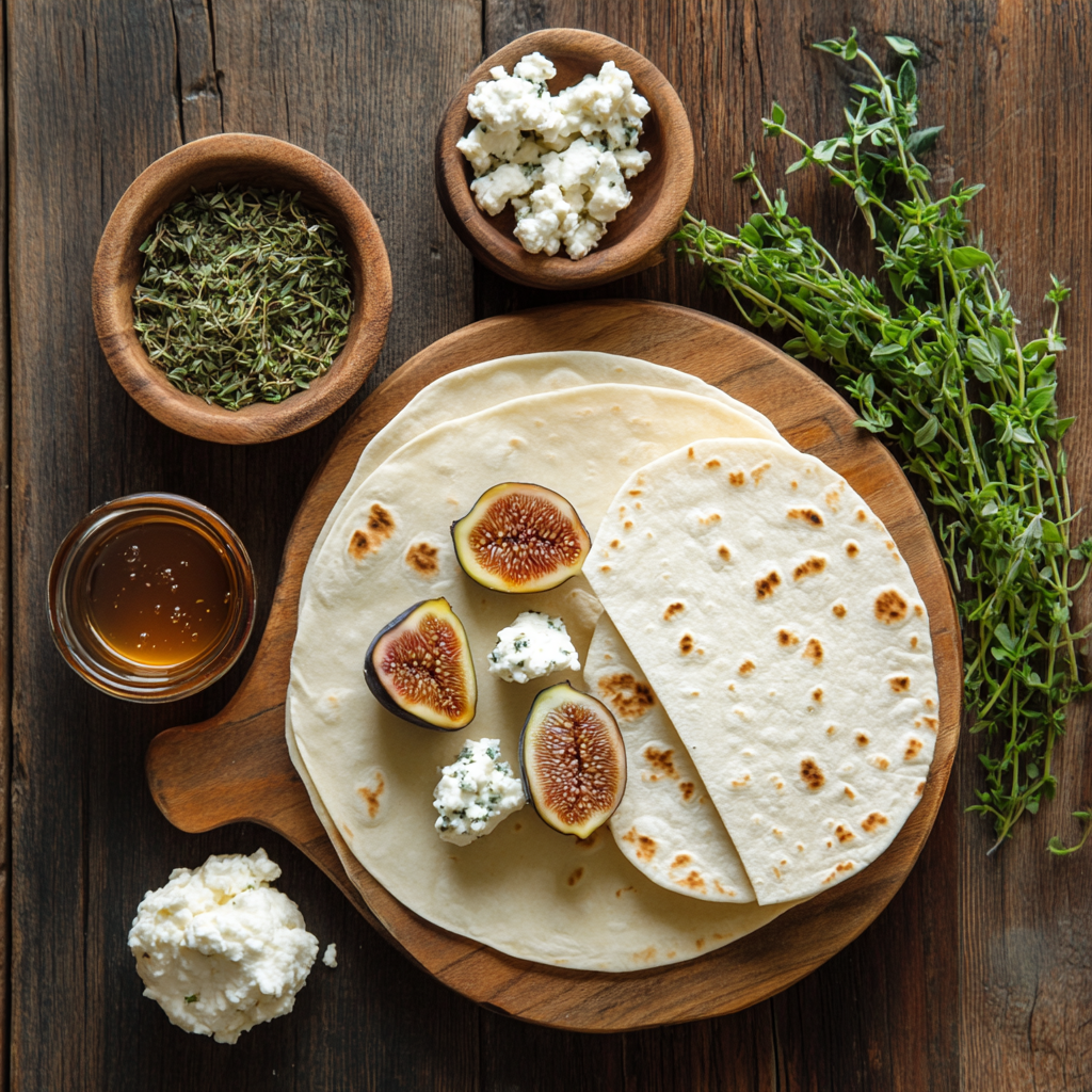 Fig and Goat Cheese Pinwheels ingredients