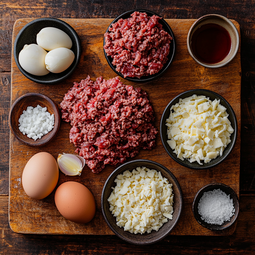 French Onion Meatballs ingredients