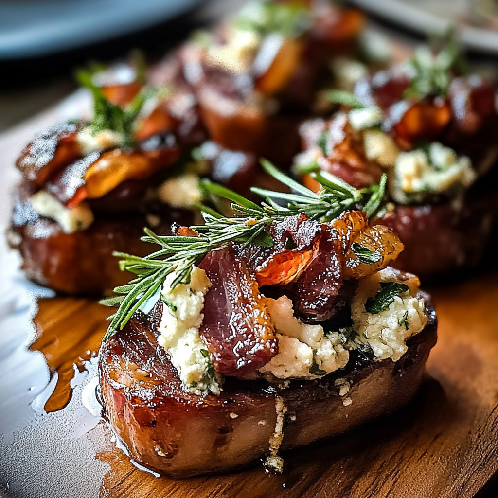 Goat Cheese Beef Bacon Dates