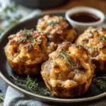 Gravy-Stuffed Stuffing Muffins