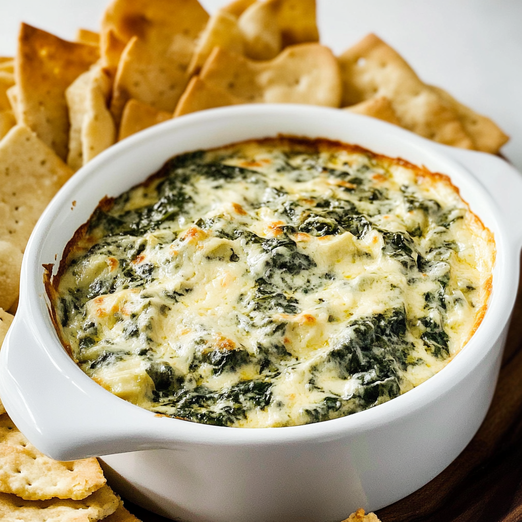 Healthy Spinach Artichoke Dip