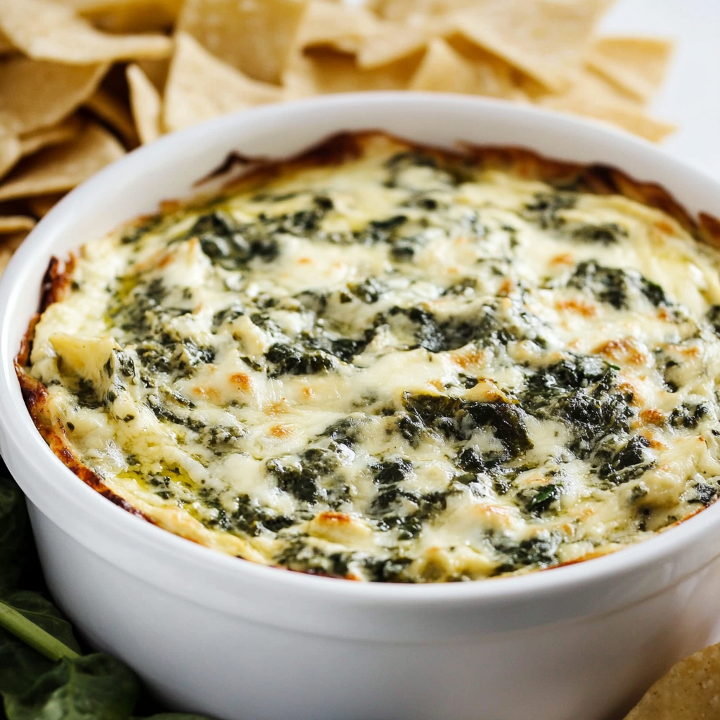 Healthy Spinach Artichoke Dip
