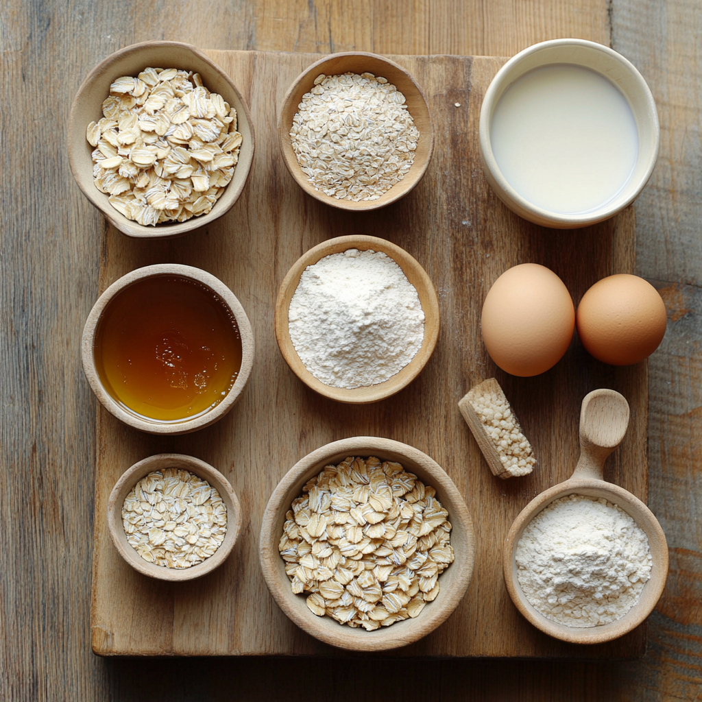 Honey Cinnamon Oatmeal Bread ingredients