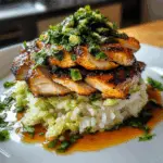 Honey Lime Chicken & Avocado Rice Stack