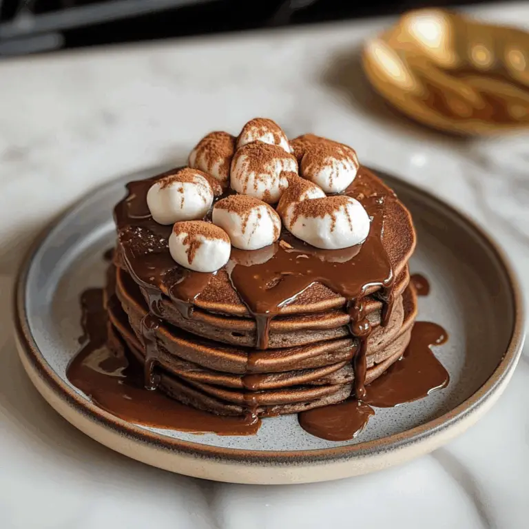 Hot Chocolate Pancakes