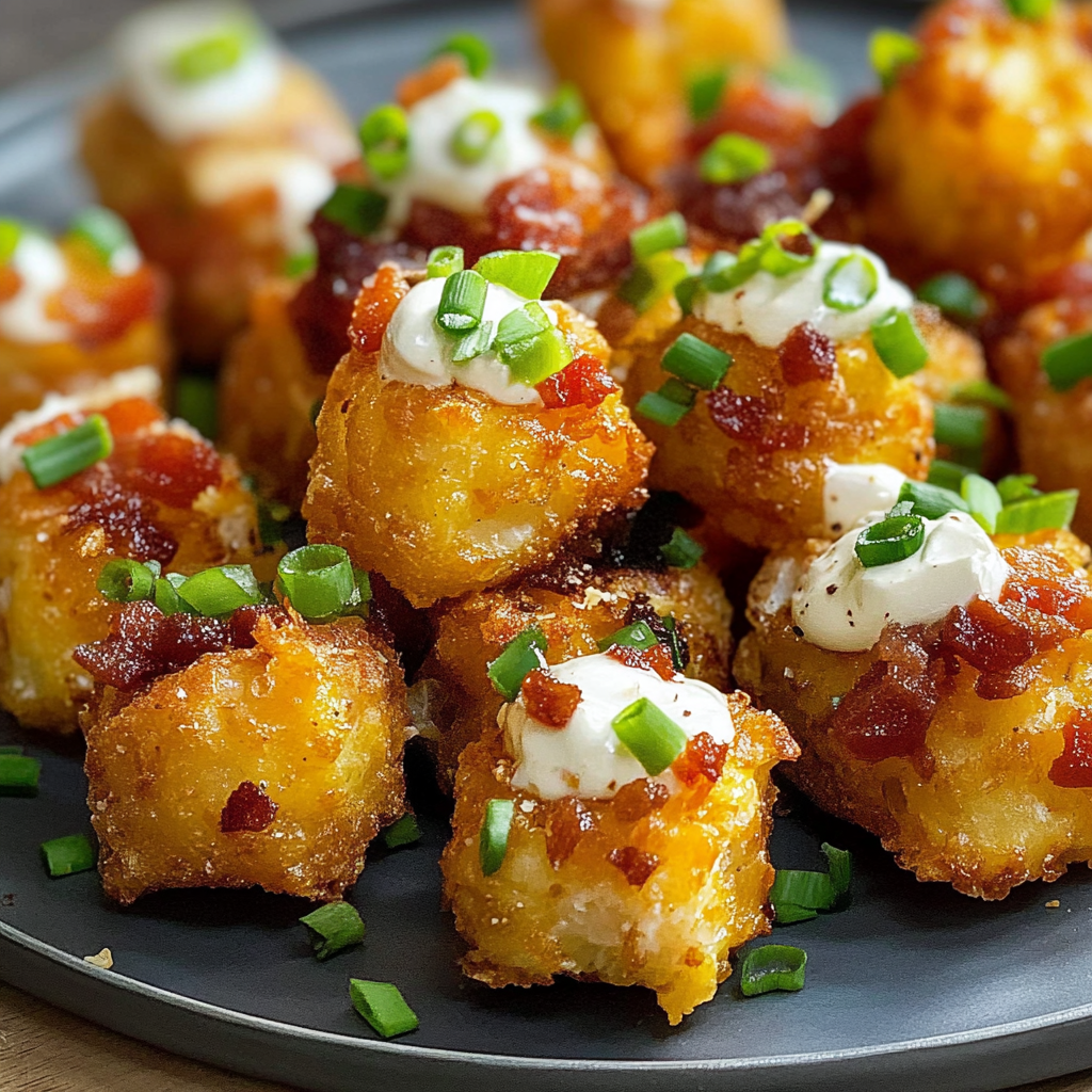 Loaded Smashed Tater Tots