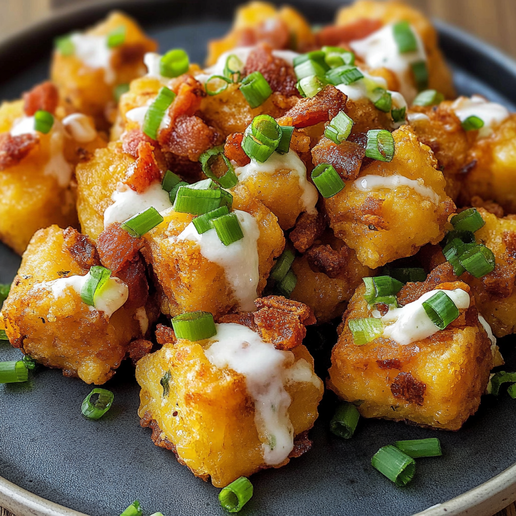 Loaded Smashed Tater Tots