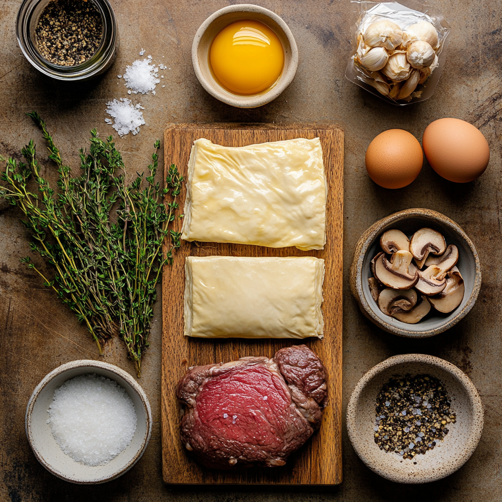 Mini Beef Wellingtons ingredients