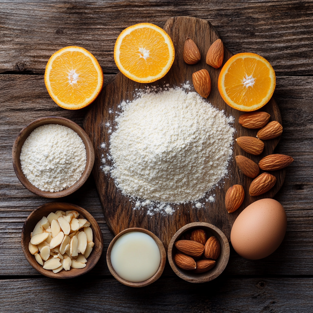 Orange Almond Biscotti ingredients