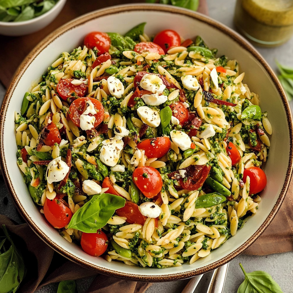 Orzo Salad with Pesto