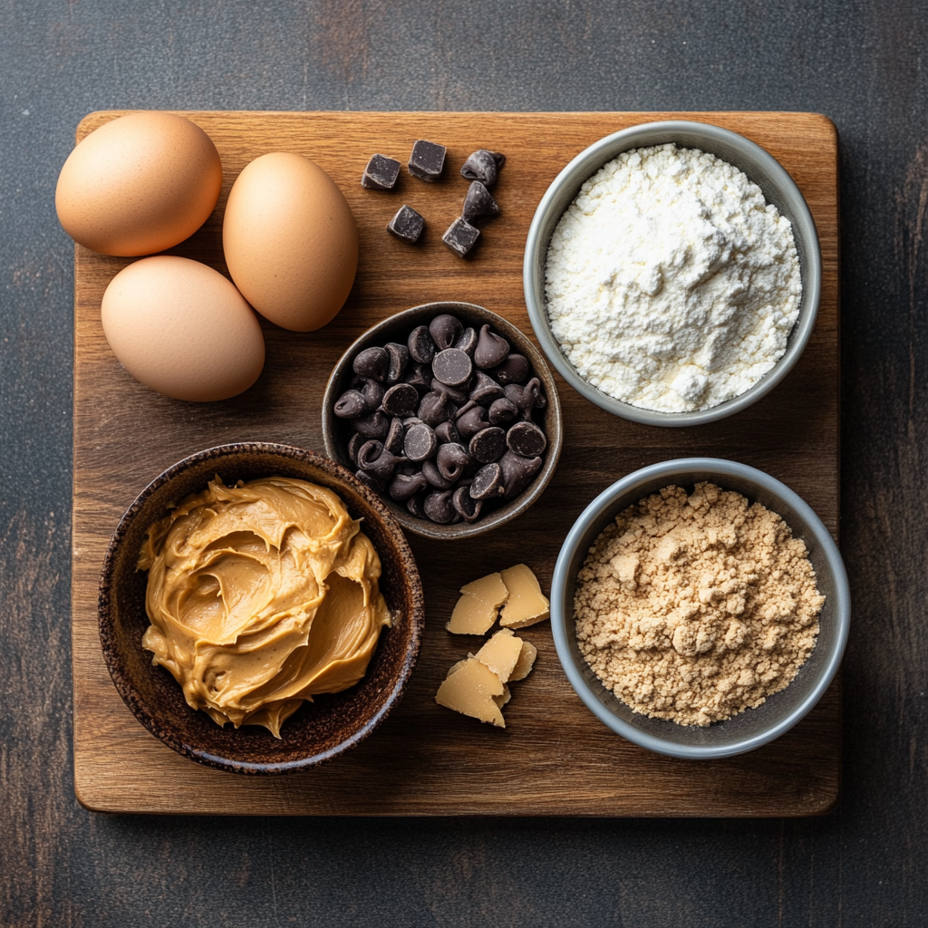 Peanut Butter Chocolate Chip Bars ingredients