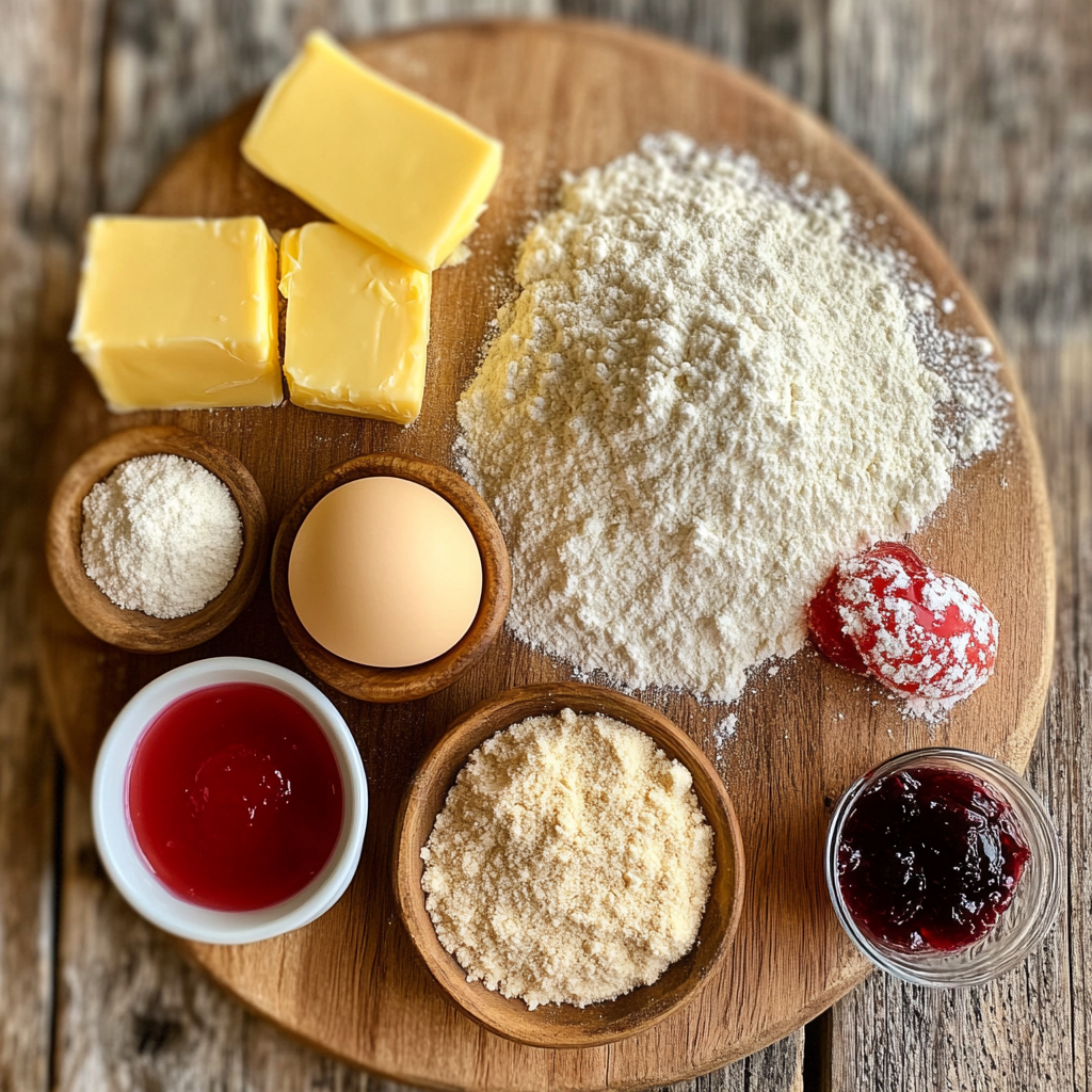 Peanut Butter & Jelly Cookie Bars ingredients