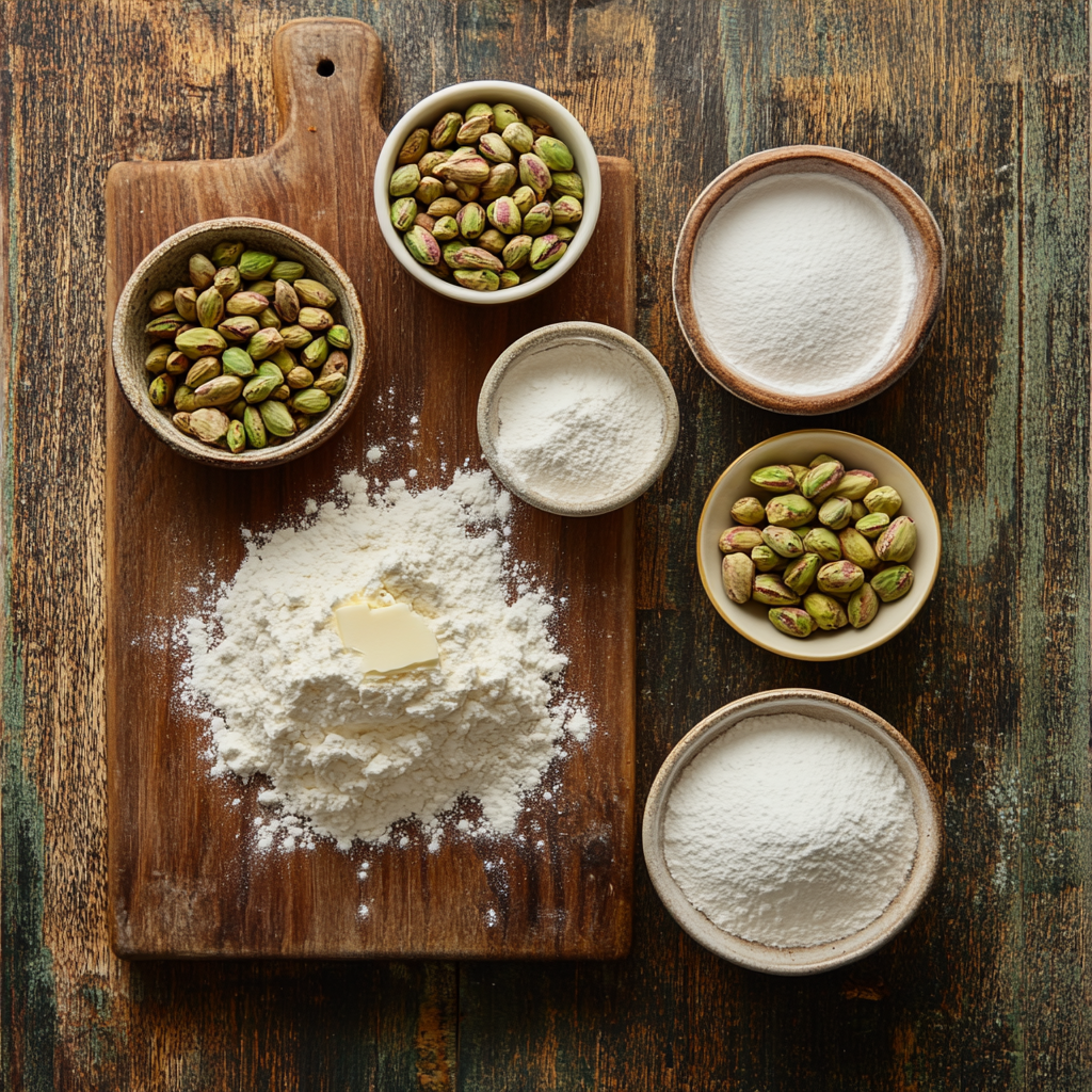 Pistachio Cream Cookies ingredients