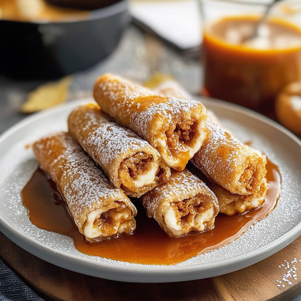 Pumpkin Spice French Toast Roll-Ups