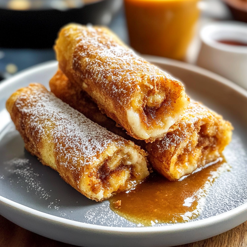 Pumpkin Spice French Toast Roll-Ups