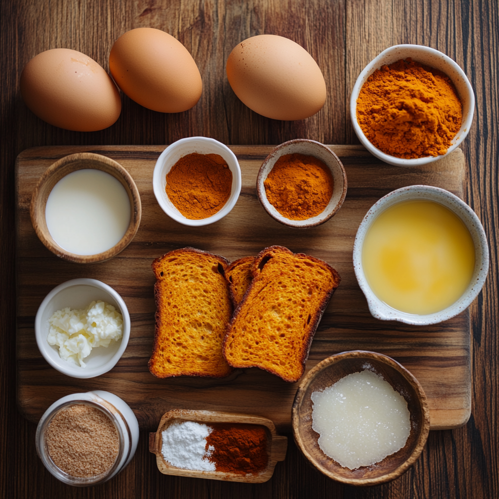 Pumpkin Spice French Toast Roll-Ups ingredients