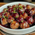 Quick Christmas Cranberry Meatballs