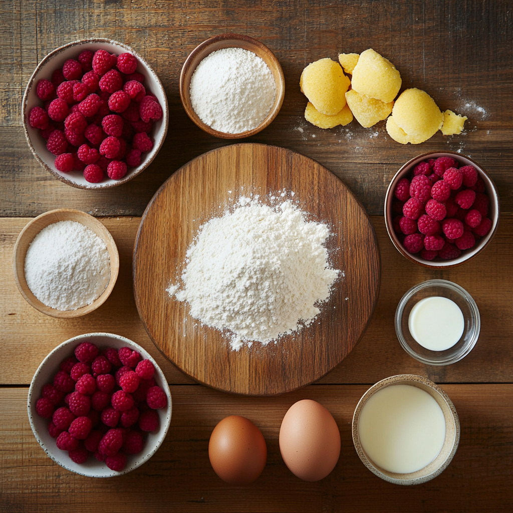 Raspberry Cake Donuts ingredients