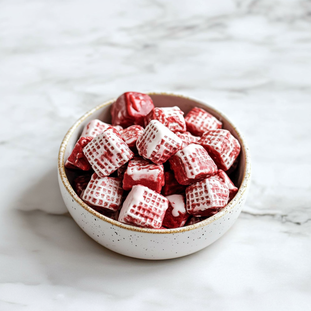 Red Velvet Puppy Chow