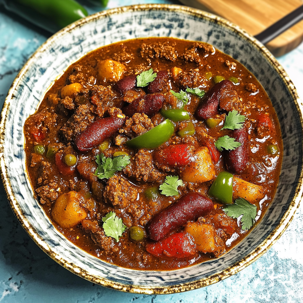 Rib and Chorizo Chili