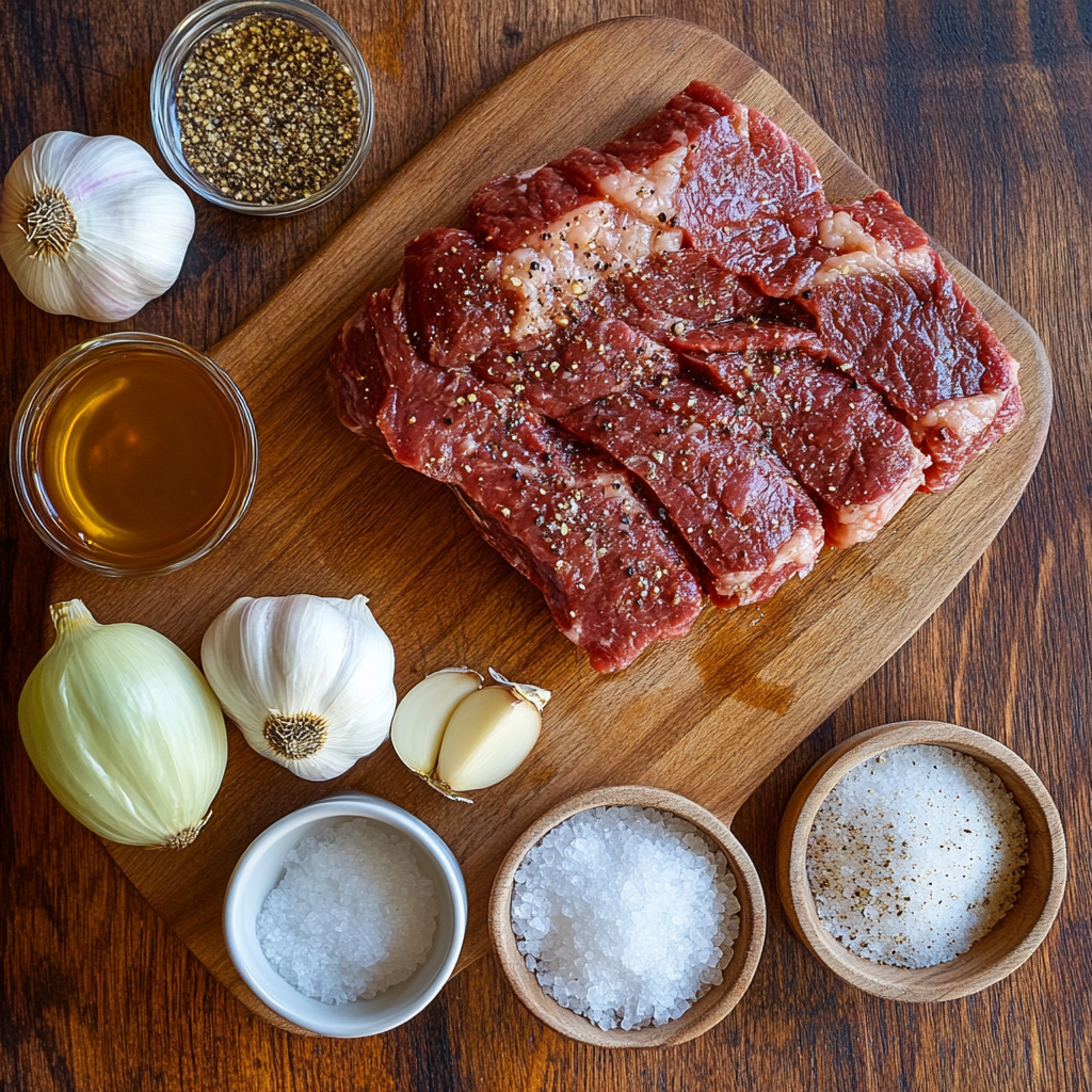 Slow Cooker Brisket ingredients