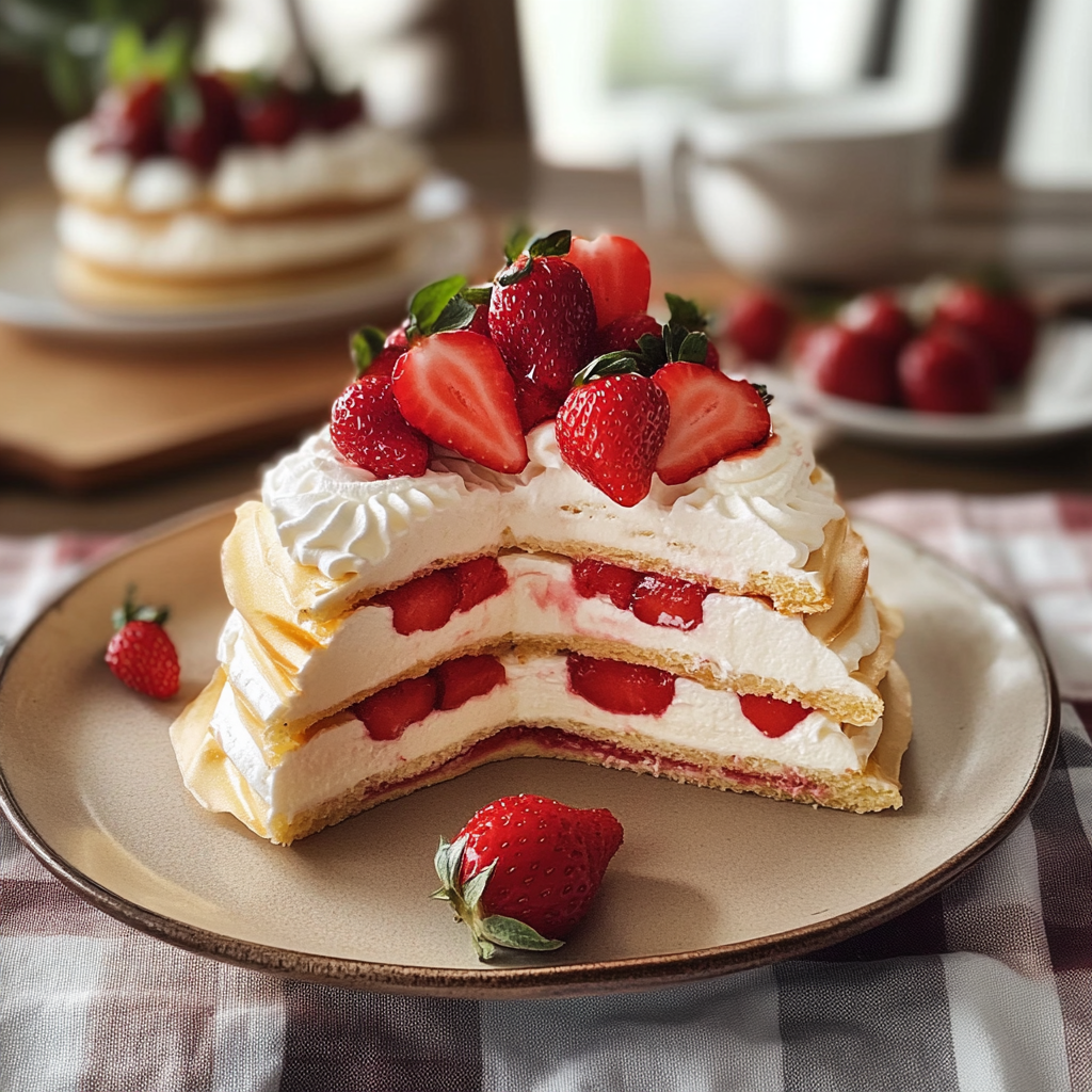 Strawberry Crepe Cake