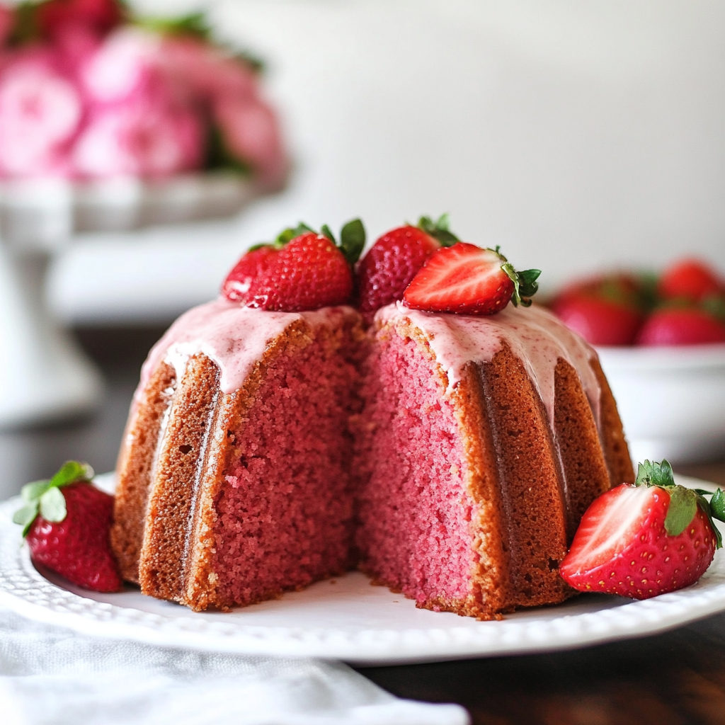 Strawberry Pound Cake