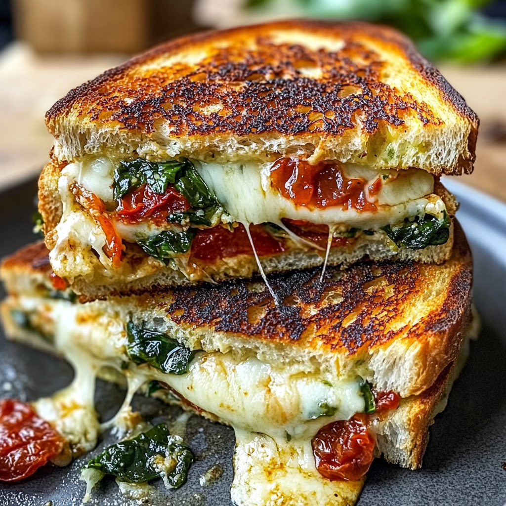 Sun-Dried Tomato Pesto Grilled Cheese