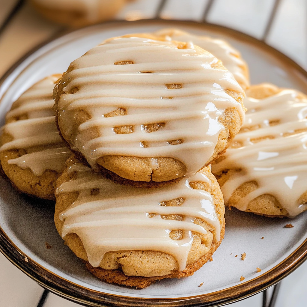 Sweet Potato Cookies with Maple Glaze