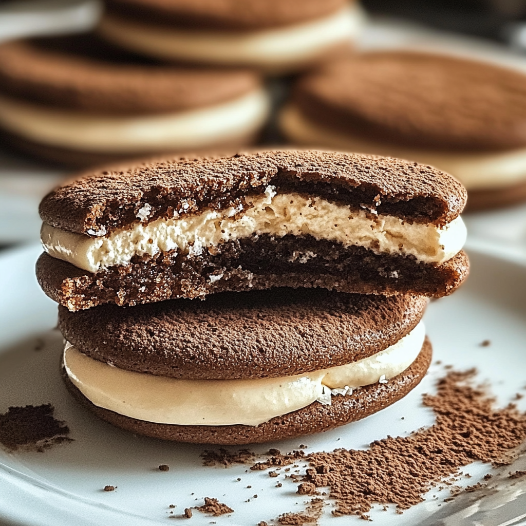 Tiramisu Sandwich Cookies