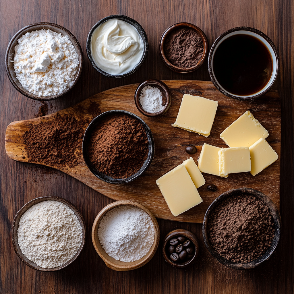 Tiramisu Tartlets ingredients