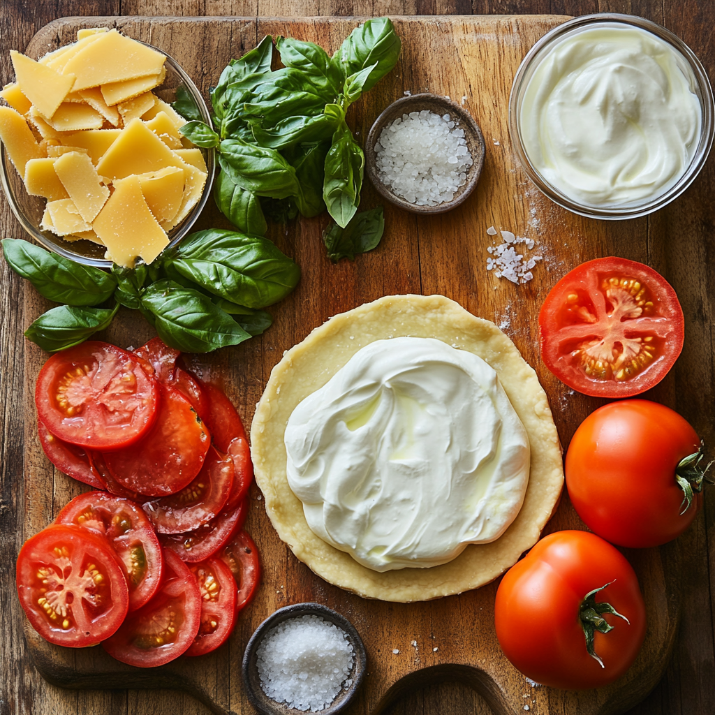 Tomato Pie ingredients