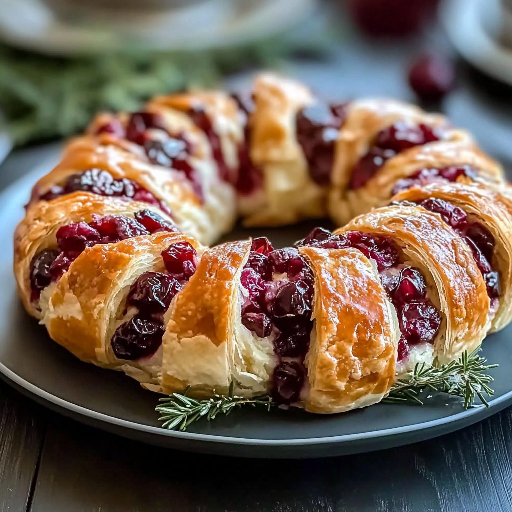 Turkey Cranberry Crescent Ring